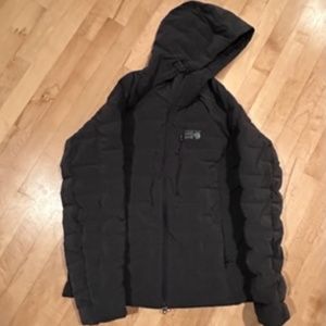 Mountain Hardware Womens Strechdown hoody-charcoal grey-lightly used